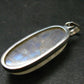 Natural Glow From Inside Moonstone 925 Silver Pendant - 1.8" - 8.82 Grams