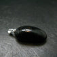 Very Rare Sterling Silver Nuumite Nuummite Pendant From Greenland - 1.4" - 8.34 Grams