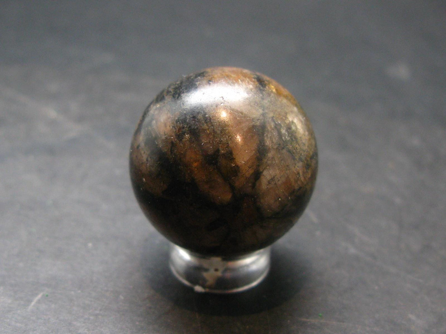 Chiastolite Variety of Andalusite Sphere from China - 1.0" - 34.35 Grams