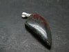 Crimson Cuprite w/ Chrysocola Silver Pendant from Mexico - 1.5" - 3.80 Grams