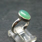 Natural Apple Green Chrysoprase 925 Sterling Silver Ring From Australia - 2.72 Grams - Size 5
