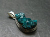 Dioptase Crystal Silver Pendant from Congo - 7.22 Grams - 1.4"