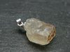 Rare Sanadine Golden Orthoclase Crystal Pendant From Madagascar - 0.9" - 2.92 Grams