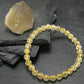 Rutilated Quartz Genuine Bracelet ~ 7 Inches ~ 6mm Round Beads