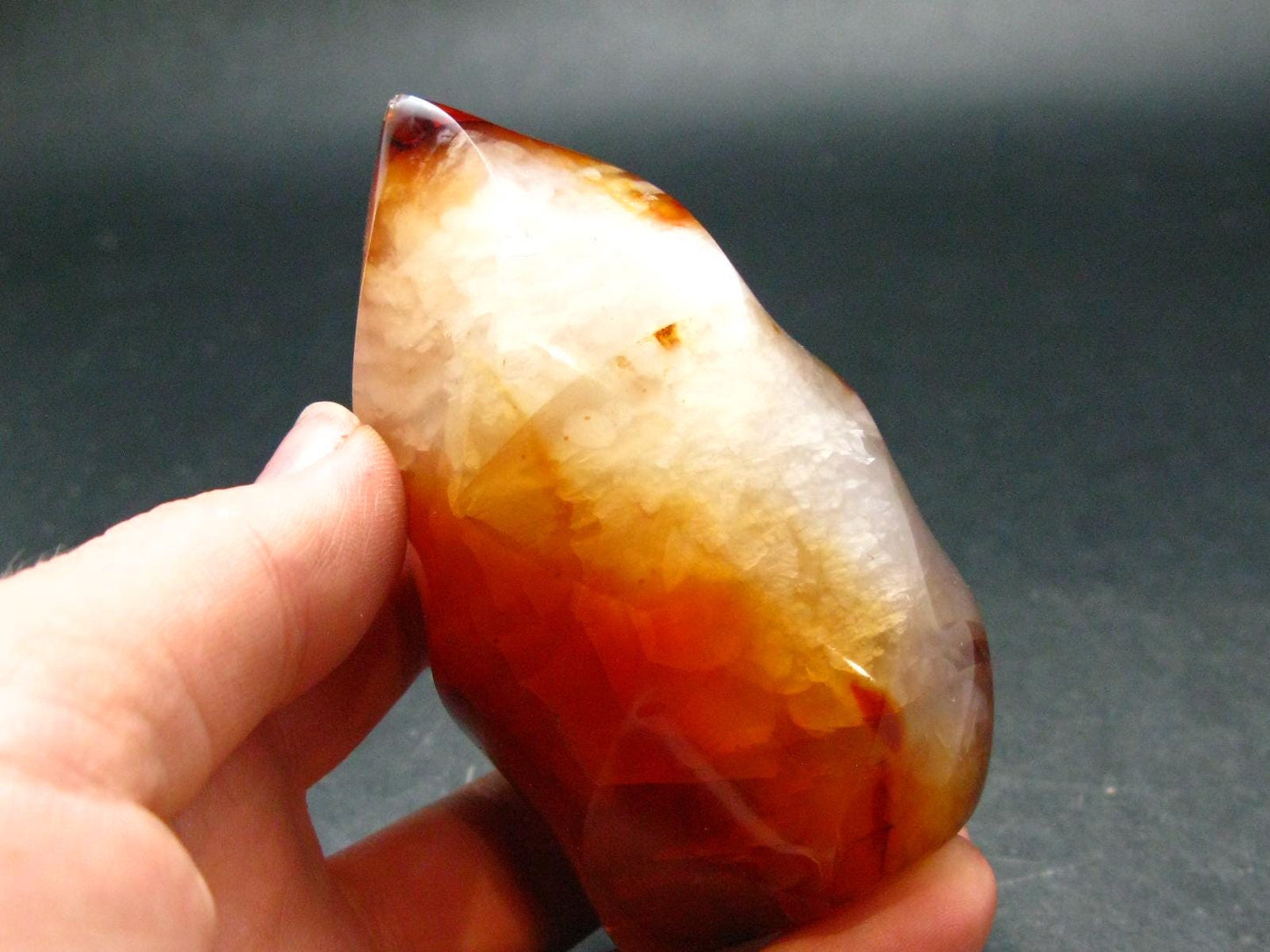 Carnelian Agate Obelisk From Madagascar - 3.1"