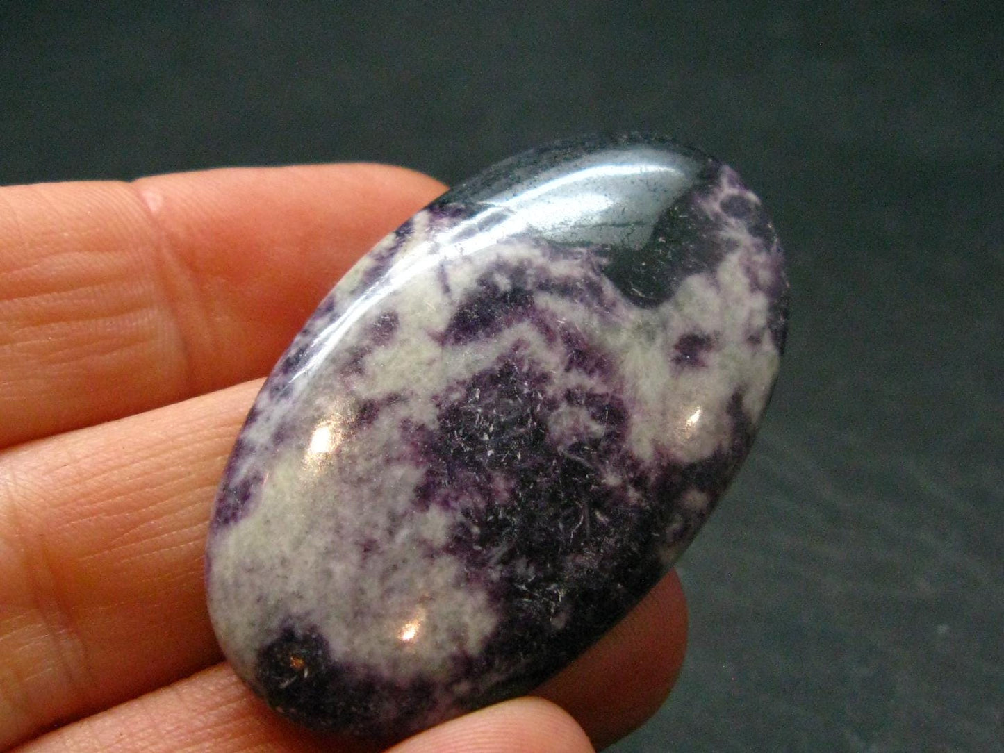 Very Rare Large Kammererite Chrome Clinochlore Cabochon From Turkey - 1.7" - 9.05 Grams