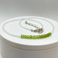Peridot and White Topaz Beaded Necklace | August Birthstone Jewelry