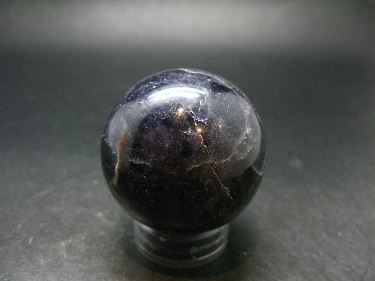 Rare Iolite Cordierite Sphere from Tanzania - 160 Grams - 1.9"