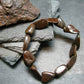 Meteorite Chondrite Genuine Bracelet ~ 7 Inches ~ 15mm Tumbled Beads