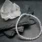 Clear Quartz Genuine Bracelet ~ 7 Inches ~ 4mm Facetted Beads