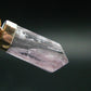 Gem Kunzite Spodumene Pendant in SS From Afghanistan - 1.6" - 4.47 Grams