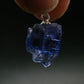 Tanzanite Pendant In Sterling Silver From Tanzania - 0.9" - 2.31 Grams