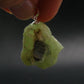 Complete Prehnite Sterling Silver Pendant from Mali - 1.2" - 9.52 Grams