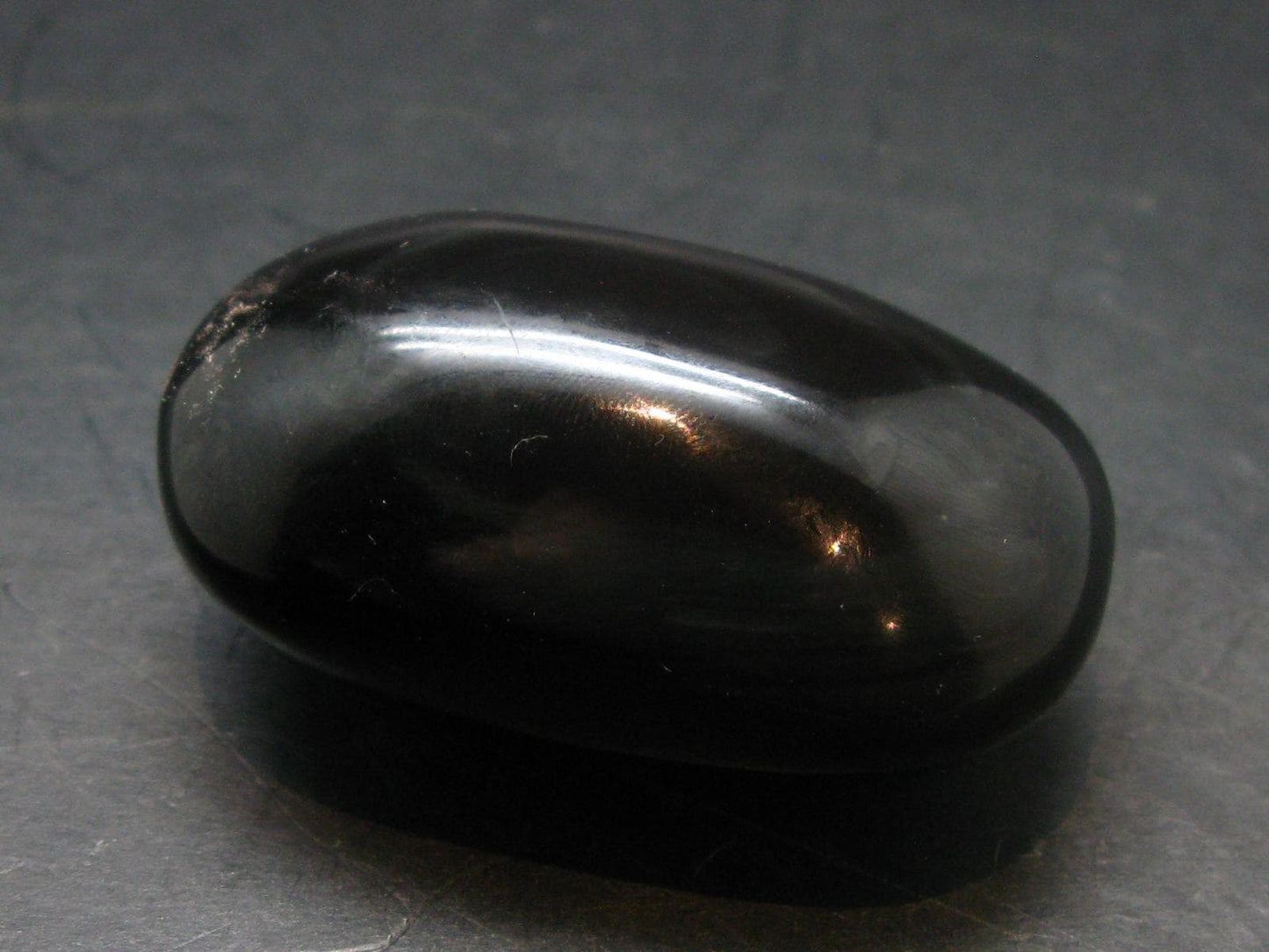 Black Obsidian Polished Stone From Mexico - 2.2"