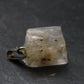 Rare Clear Natrolite Crystal Silver Pendant From Tanzania - 0.8" - 1.71 Grams