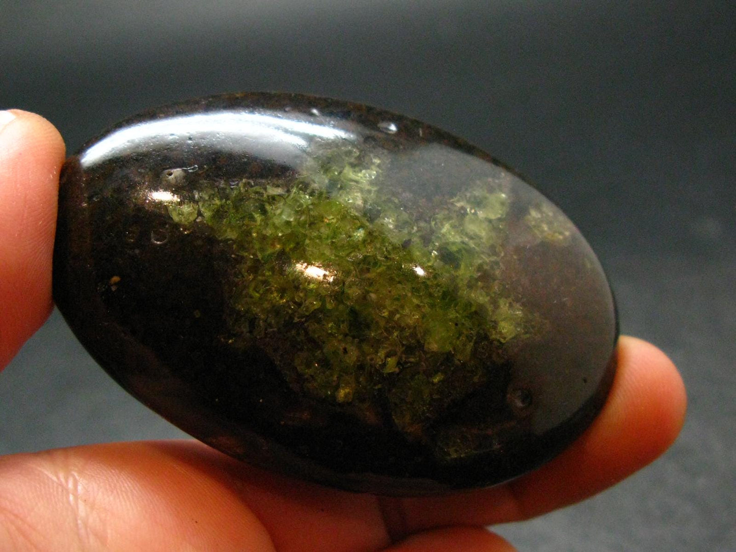 Peridot Olivine Tumbled Stone from Arizona, USA - 2.4" - 66.19 Grams
