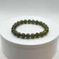 Natural Peridot Beaded Stretch Bracelet | August Birthstone Jewelry