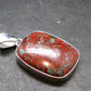 Crimson Cuprite w/ Chrysocola Silver Plated Pendant from Mexico - 1.4" - 5.78 Grams
