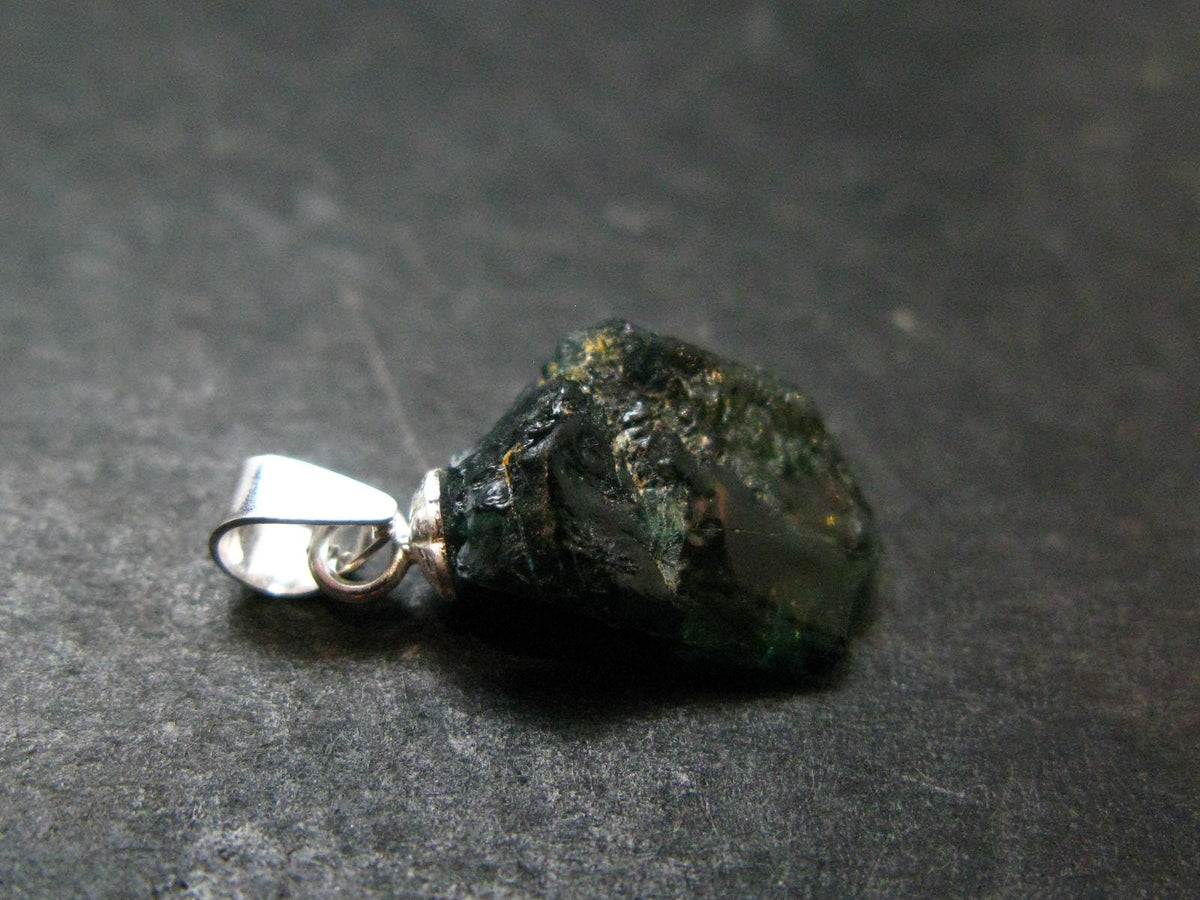 Blue Lazulite Silver Pendant From Pakistan - 0.8" - 1.03 Grams