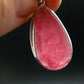 Rare Rhodochrosite Sterling Silver Pendant From Argentina - 1.5" - 7.09 Grams