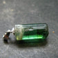 Gem Watermelon Tourmaline Crystal Silver Pendant From Brazil - 0.9" - 2.38 Grams