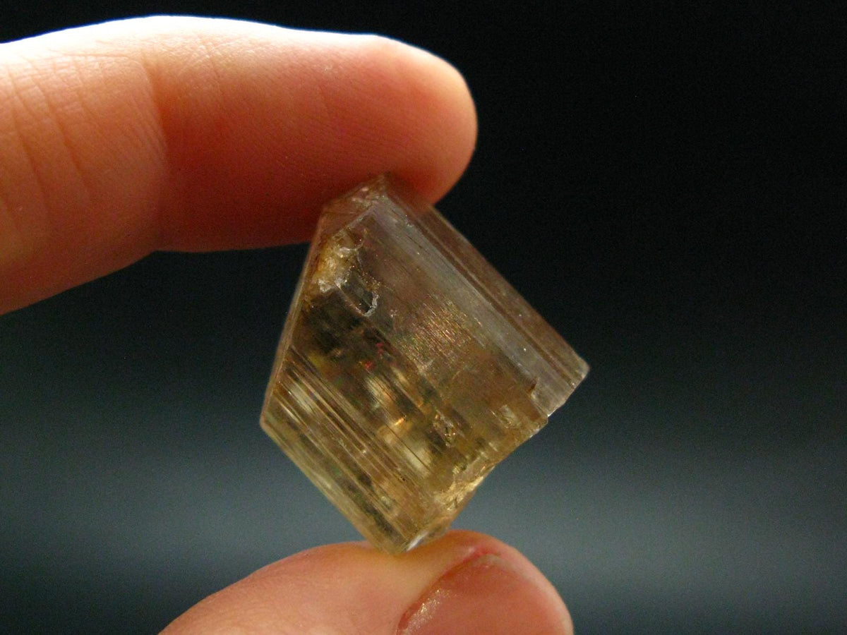 Large Perfect Golden Scapolite Crystal from Tanzania - 6.91 Grams - 1.8"