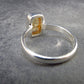 Fabulous Untreated Imperial Topaz 925 Silver Ring from Brazil - Size 7.25 - 3.05 Grams