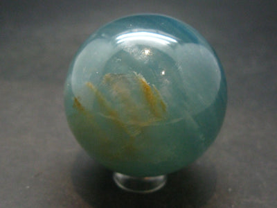 Stunning Lemurian Aquatine Blue Calcite Ball Sphere From Argentina - 1.7" - 125.05 Grams