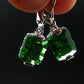 Helenite Gaia Stone Gem Sterling Silver Earrings From Washington - 4.5 Carats