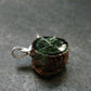 Nice Polished Seraphinite Clinochlore Stalactite Silver Pendant From Russia - 0.8" - 2.10 Grams
