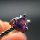 Natural Faceted Rich Purple Color Amethyst Ring - 1.23 Grams - Size adjustable