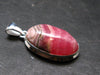 Rhodochrosite Silver Plated Pendant From Argentina - 1.4" - 7.87 Grams