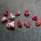 Nice Lot of 10 Bixbite Red Emerald Beryl Crystals From Utah USA - 3.66 Carats