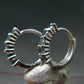 Genuine Alexandrite Gem Silver Earrings From Russia - 1.05 Grams