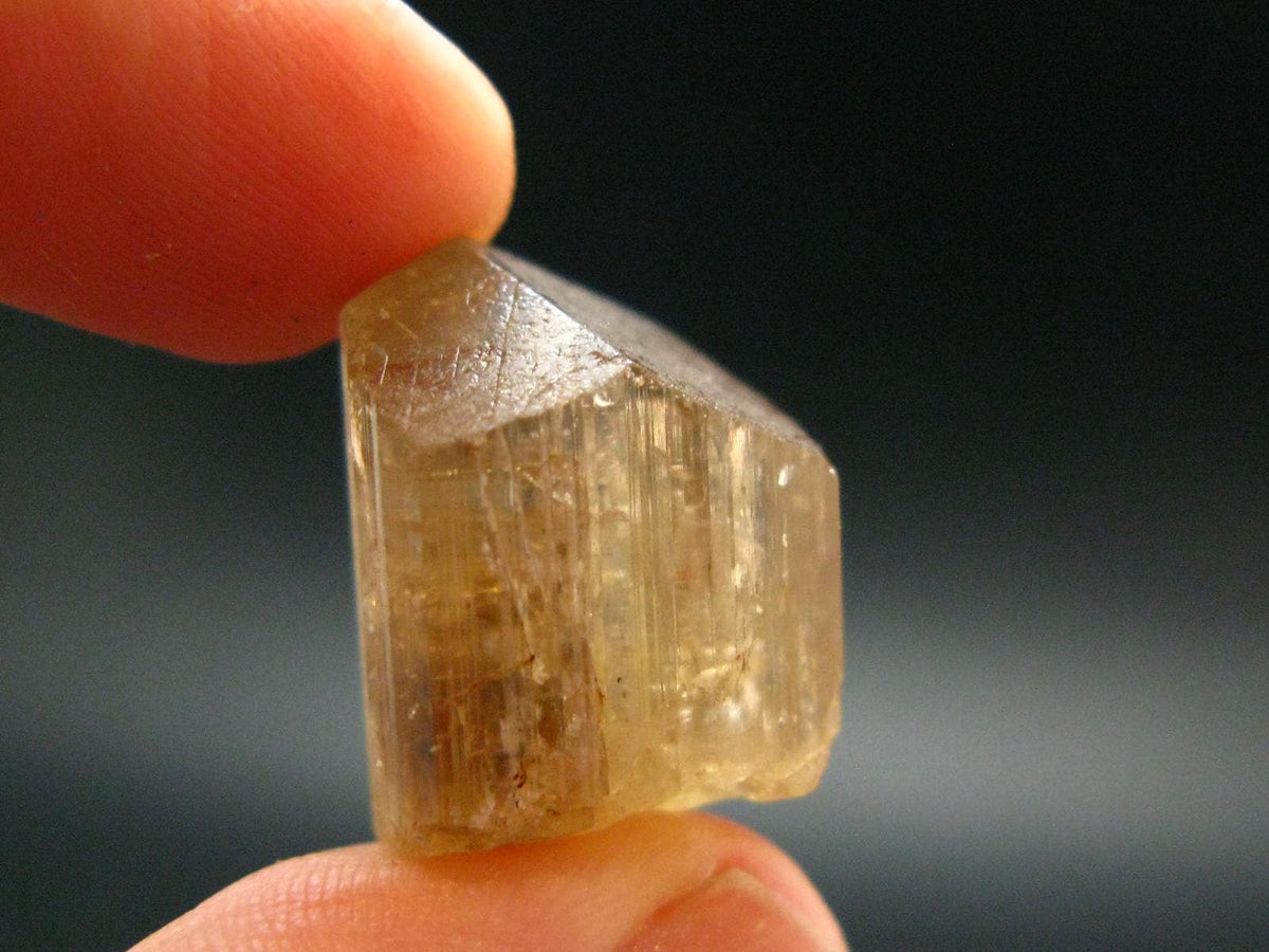 Large Perfect Golden Scapolite Crystal from Tanzania - 7.58 Grams - 0.8"