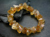 Citrine Genuine Bracelet ~ 7 Inches ~ 16mm Tumbled Beads