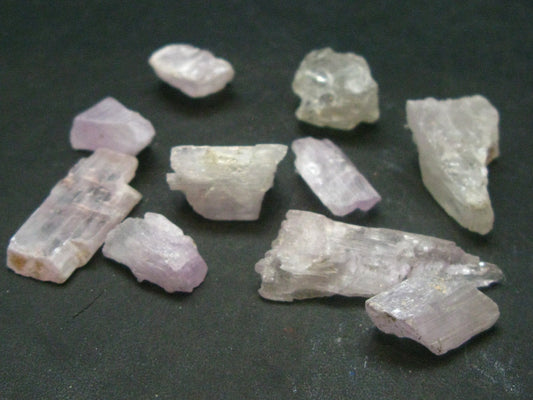 Lot of 10 Gem Kunzite Crystal From Afghanistan - 19.56 Grams