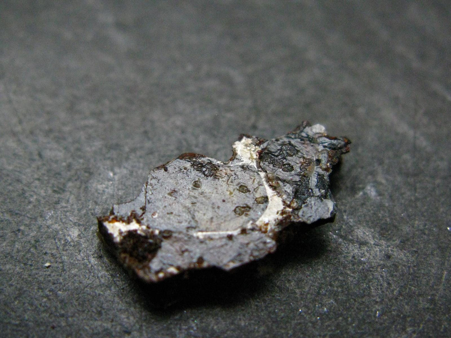 Large Sericho Meteorite Pallasite Olivine Slice From Kenya - 0.6" - 0.94 Grams