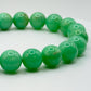 Natural Chrysoprase Bead Bracelet – Green Chalcedony Stretch Crystal Jewelry - Weight 28.10 g