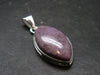 Purple Jade Silver Plated Pendant From Turkey - 1.5" - 6.58 Grams