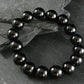 Black Onyx Genuine Bracelet ~ 7 Inches ~ 12mm Round Beads