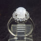 Natural Oval Shaped Glow From Inside Moonstone 925 Silver Ring - Size 4.75 - 2.27 Grams