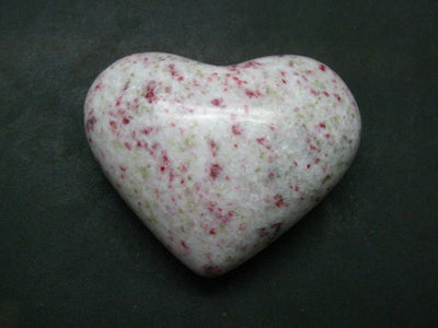 Large Cinnabar in Quartz Heart from Peru - 72.70 Grams - 1.9"