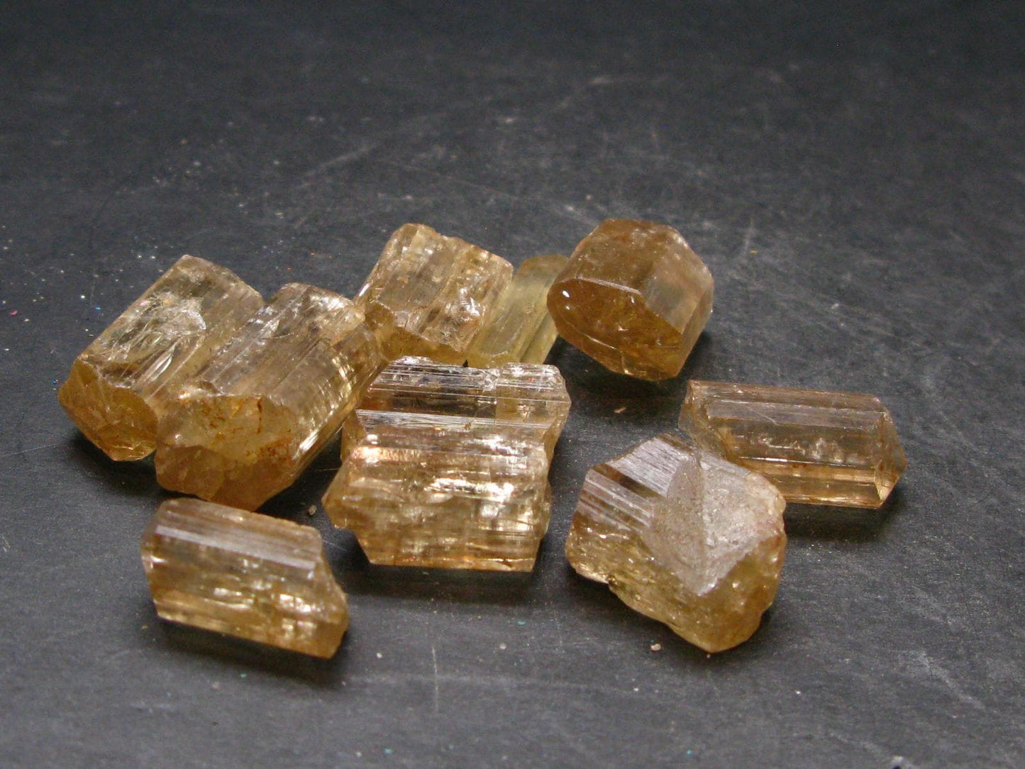Lot of 10 Perfect Golden Scapolite Tumbled Stones from Tanzania 172.55 Carats