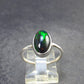 Rare Black Opal Sterling Silver Ring from Australia - Size 6.25 - 2.18 Grams