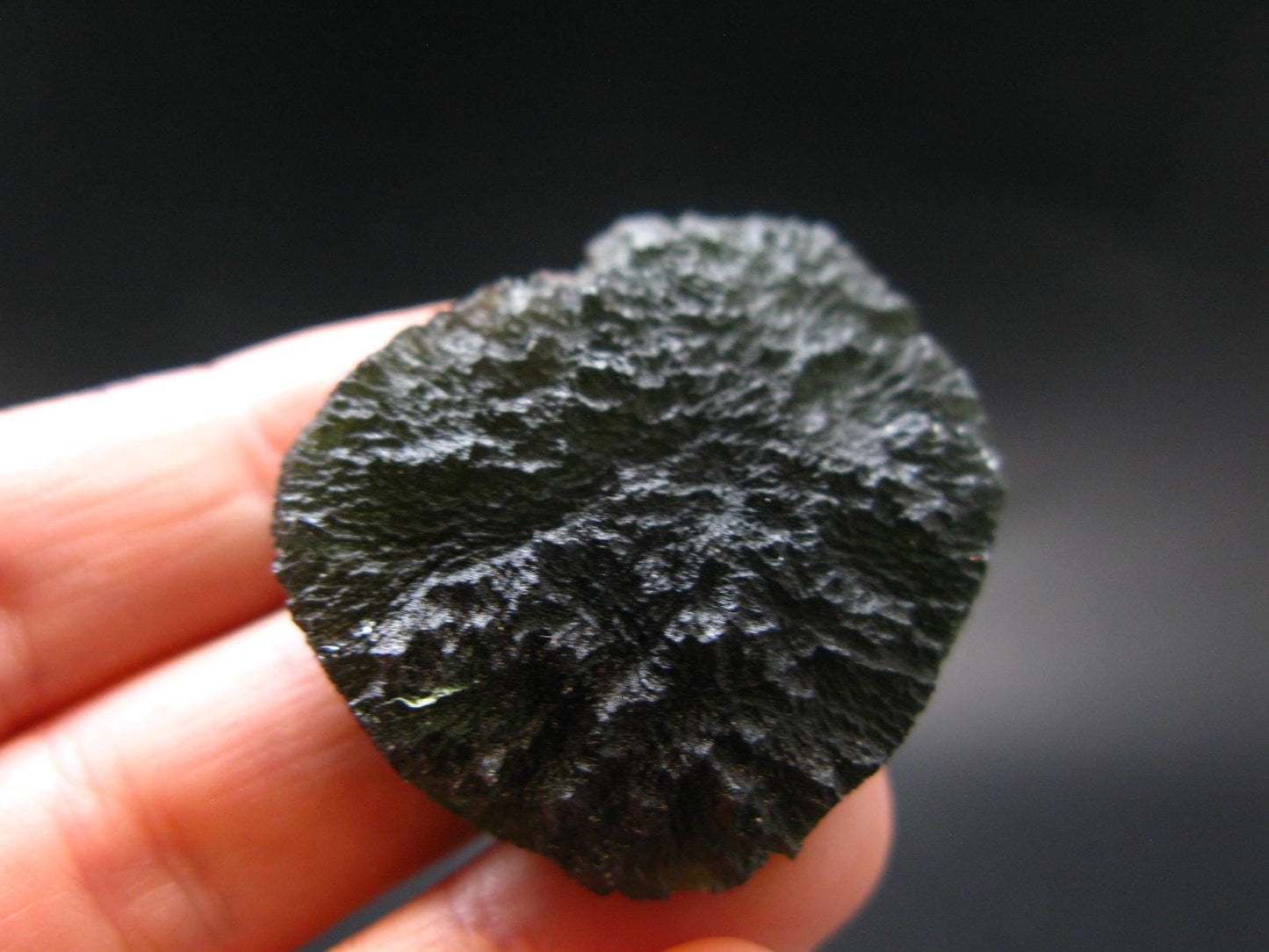Rare Moldavite Tektite Raw Piece From Czech Republic - 1.4" - 20.4 Grams