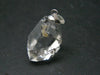 Fine Natural Herkimer Diamond Silver Pendant From New York - 1.0" - 4.09 Grams