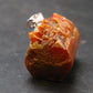 Vanadinite Crystal Silver Pendant From Morocco - 0.8" - 11.7 Grams