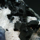 Benitoite and Neptunite on Natrolite Cluster From California - 1.5" - 10.35 Grams