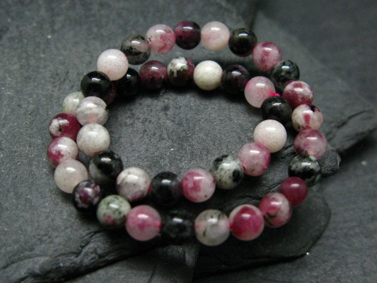 Eudyalite Eudialyte & Aegirine Genuine Bracelet ~ 7 Inches ~ 4mm Round Beads